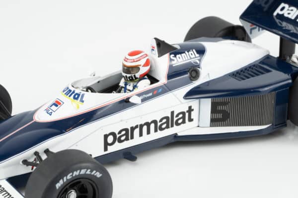 MCG 1:18 Brabham BT52 No.5 Parmalat Nelson Piquet World Champion 1983 Brazilian GP (MCG18618) Diecast Model 16 MCG 1:18 Brabham BT52 No.5 Parmalat Nelson Piquet World Champion 1983 Brazilian GP (MCG18618) Diecast Model