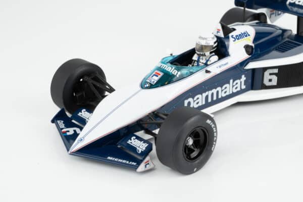 MCG 1:18 Brabham BT52 No.6 Parmalat Riccardo Patrese Winner 1983 South African GP (MCG18619) Diecast Model 17 MCG 1:18 Brabham BT52 No.6 Parmalat Riccardo Patrese Winner 1983 South African GP (MCG18619) Diecast Model
