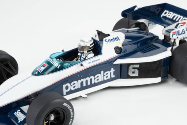 MCG 1:18 Brabham BT52 No.6 Parmalat Riccardo Patrese Winner 1983 South African GP (MCG18619) Diecast Model 15 MCG 1:18 Brabham BT52 No.6 Parmalat Riccardo Patrese Winner 1983 South African GP (MCG18619) Diecast Model