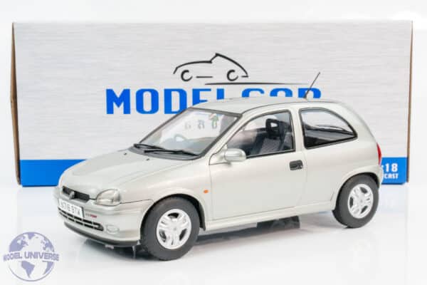 MCG - 1:18 Vauxhall Corsa GSi Silver 1993 RHD - Exclusive UK Limited Edition Diecast Model