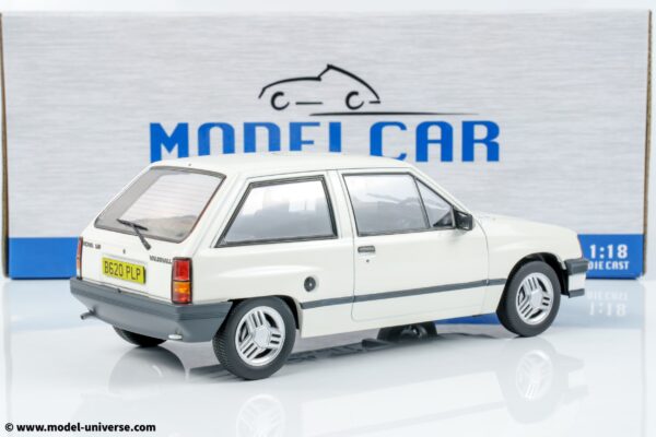 MCG - 1:18 Vauxhall Nova SR White 1983 RHD - Exclusive UK Limited Edition of 300 - Diecast Model