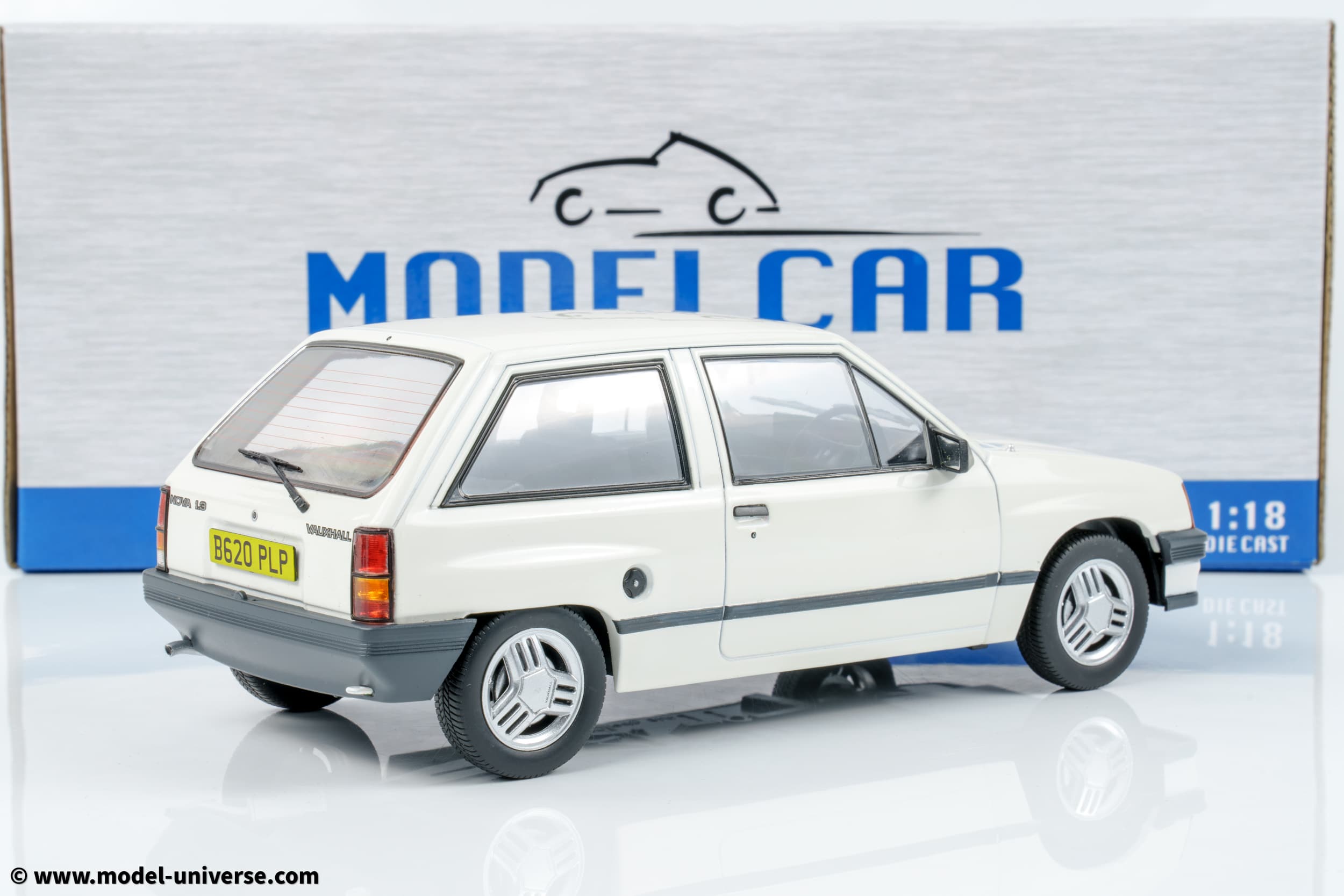 MCG - 1:18 Vauxhall Nova SR White 1983 RHD - Exclusive UK Limited Edition of 300 - Diecast Model 2 MCG - 1:18 Vauxhall Nova SR White 1983 RHD - Exclusive UK Limited Edition of 300 - Diecast Model