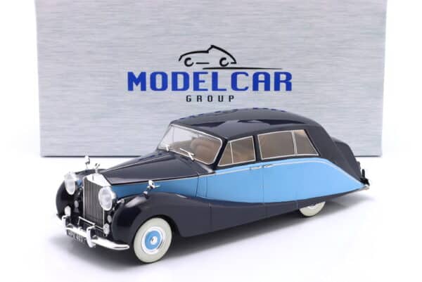 MCG 1:18 Rolls Royce Silver Wraith Empress by Hooper Black/Blue 1956 (MCG18051) Diecast Model