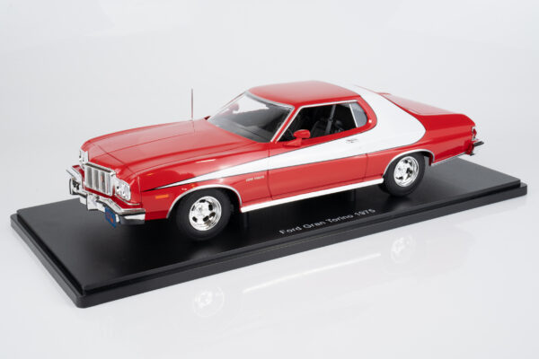 MCG 1:18 Ford Gran Torino Red/White 1975 from "Starsky & Hutch" TV Series (MCG181005) Diecast Model 11 MCG 1:18 Ford Gran Torino Red/White 1975 from "Starsky & Hutch" TV Series (MCG181005) Diecast Model