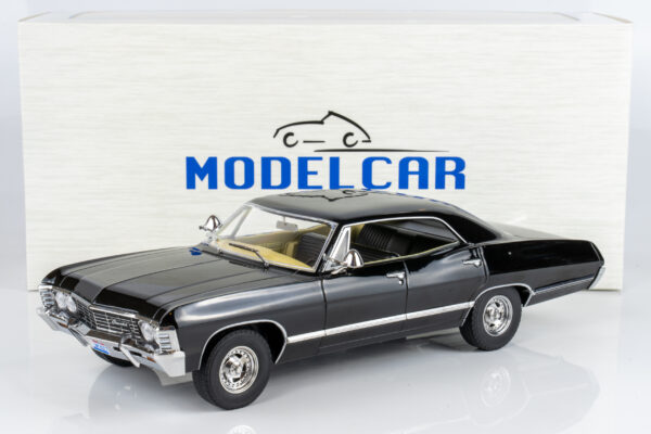 MCG 1:18 Chevrolet Impala Black 1967 from "Supernatural" TV Series (MCG181006) Diecast Model