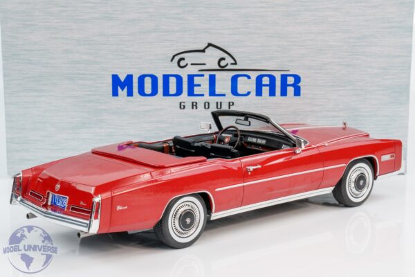 MCG - 1:18 Cadillac Eldorado Convertible 1976 Metallic Red - Diecast Model 14 MCG - 1:18 Cadillac Eldorado Convertible 1976 Metallic Red - Diecast Model