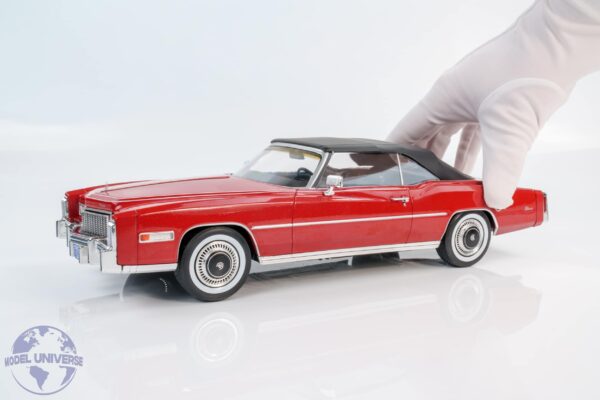 MCG - 1:18 Cadillac Eldorado Convertible 1976 Metallic Red - Diecast Model 16 MCG - 1:18 Cadillac Eldorado Convertible 1976 Metallic Red - Diecast Model