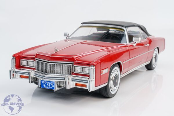 MCG - 1:18 Cadillac Eldorado Convertible 1976 Metallic Red - Diecast Model 22 MCG - 1:18 Cadillac Eldorado Convertible 1976 Metallic Red - Diecast Model