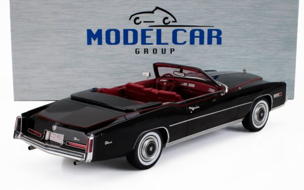 MCG 1:18 Cadillac Eldorado Convertible 1976 Black (MCG18473) Diecast Model 4 MCG 1:18 Cadillac Eldorado Convertible 1976 Black (MCG18473) Diecast Model