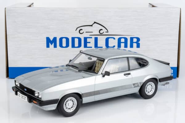 MCG 1:18 Ford Capri Mk3 3.0S Strato Silver from "The Professionals" TV Series 1978 (MCG18349) Limited Edition Diecast Model