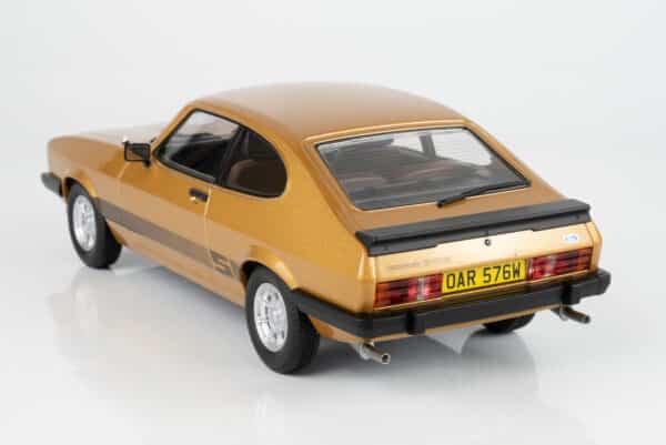 MCG 1:18 Ford Capri Mk3 3.0S Oyster Gold from "The Professionals" TV Series 1978 (MCG18798) Limited Edition Diecast Model 13 MCG 1:18 Ford Capri Mk3 3.0S Oyster Gold from "The Professionals" TV Series 1978 (MCG18798) Limited Edition Diecast Model