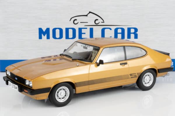 MCG 1:18 Ford Capri Mk3 3.0S Oyster Gold from "The Professionals" TV Series 1978 (MCG18798) Limited Edition Diecast Model