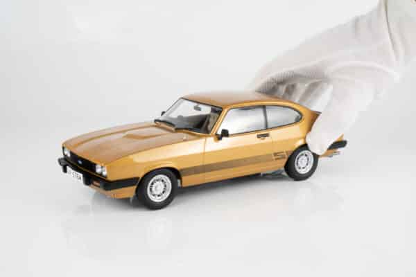 MCG 1:18 Ford Capri Mk3 3.0S Oyster Gold from "The Professionals" TV Series 1978 (MCG18798) Limited Edition Diecast Model 10 MCG 1:18 Ford Capri Mk3 3.0S Oyster Gold from "The Professionals" TV Series 1978 (MCG18798) Limited Edition Diecast Model