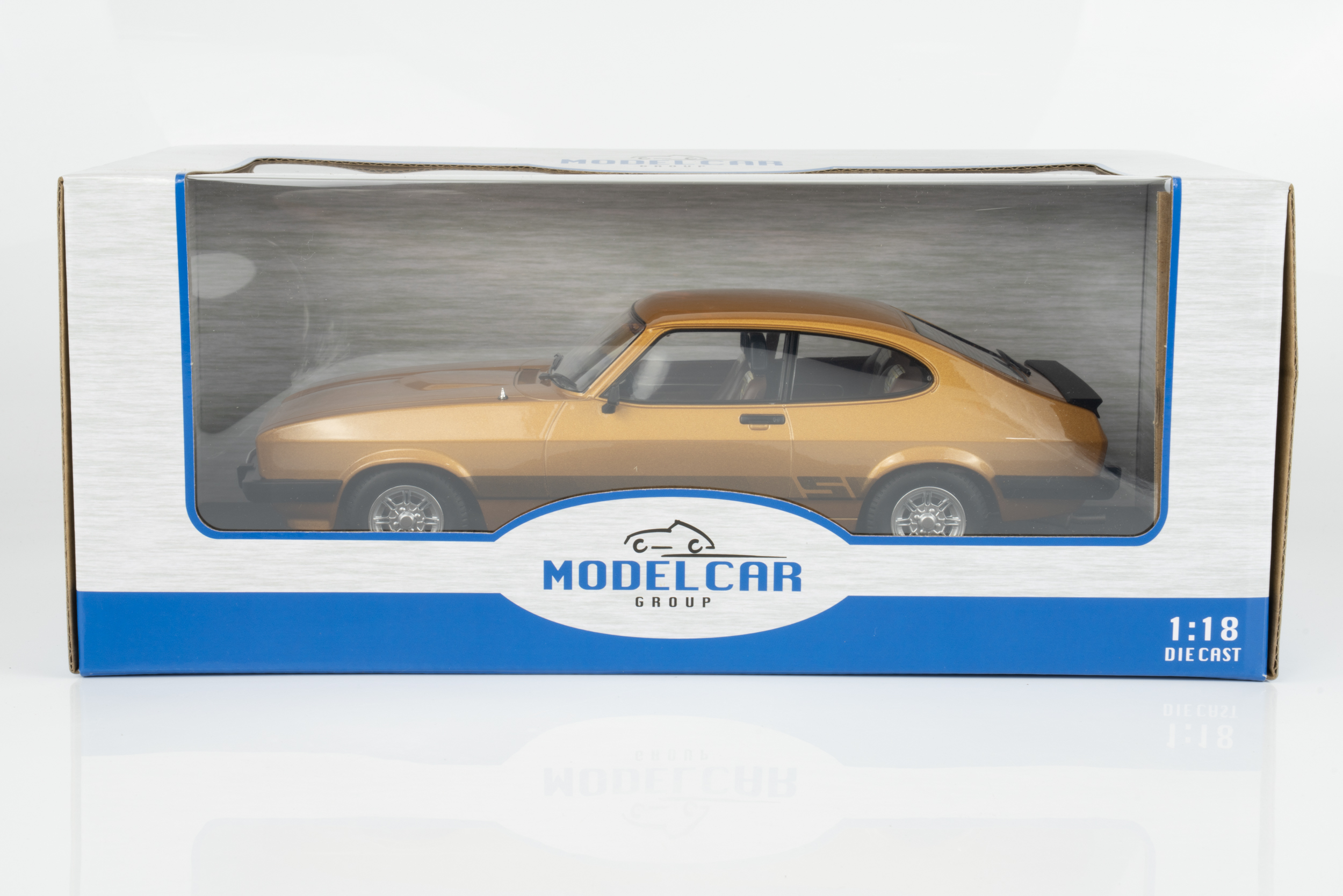 MCG 1:18 Ford Capri Mk3 3.0S Oyster Gold from "The Professionals" TV Series 1978 (MCG18798) Limited Edition Diecast Model 8 MCG 1:18 Ford Capri Mk3 3.0S Oyster Gold from "The Professionals" TV Series 1978 (MCG18798) Limited Edition Diecast Model - Image 8