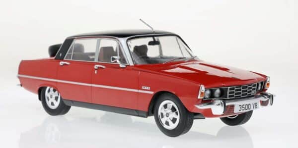 mcg - 1:18 rover 3500 (p6) red/matt black 1974 diecast model