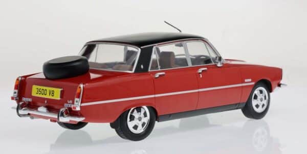 mcg - 1:18 rover 3500 (p6) red/matt black 1974 diecast model