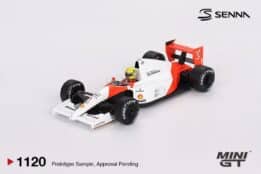 Mini GT - 1:64 McLaren MP4/6 No.1 Ayrton Senna 2nd Place Japanese GP 1991 - Diecast Model