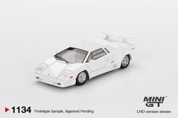 Mini GT - 1:64 Lamborghini Countach 25th Anniversary White - Diecast Model