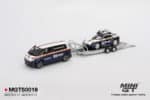Mini GT - 1:64 Porsche 911 Dakar / Volkswagen ID Buzz Roughroads Trailer Set - Limited Edition Diecast Model