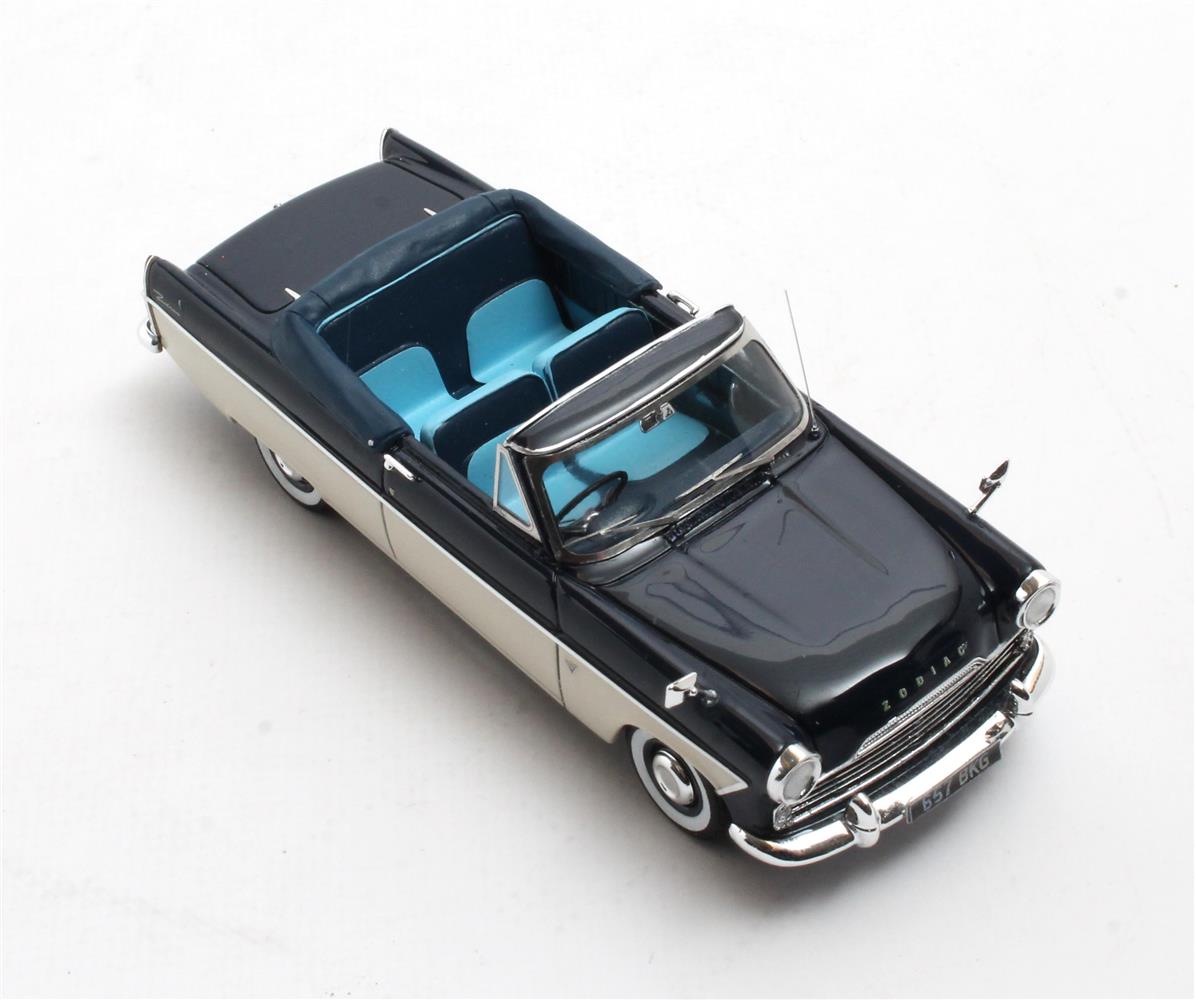 Matrix 1:43 Ford Zodiac Mk.II 206E Convertible Blue/White 1958-62 (MX40603-163) Limited Edition Resin Model 4 Matrix 1:43 Ford Zodiac Mk.II 206E Convertible Blue/White 1958-62 (MX40603-163) Limited Edition Resin Model - Image 4