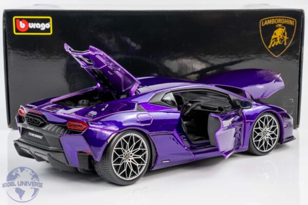 Bburago 1:18 Lamborghini Temerario Purple 2024 (18-11052PU) Diecast Model 16 Bburago - 1:18 Lamborghini Temerario Purple 2024 - Diecast Model