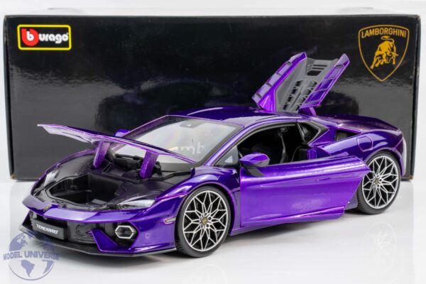 Bburago 1:18 Lamborghini Temerario Purple 2024 (18-11052PU) Diecast Model 14 Bburago - 1:18 Lamborghini Temerario Purple 2024 - Diecast Model