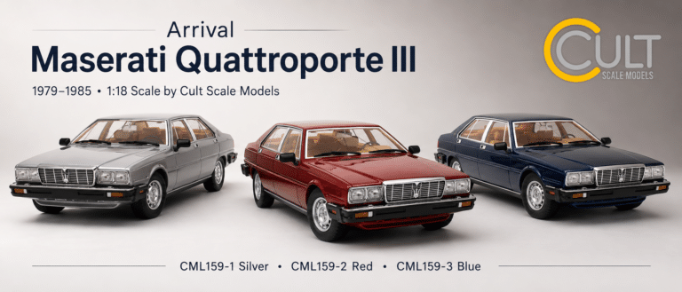 Maserati Quattroporte III 1979–1985 Arrives in 1:18 Scale by Cult Scale Models