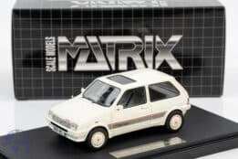 Matrix - 1:43 MG Metro Turbo 1985 White - Limited Edition Resin Model