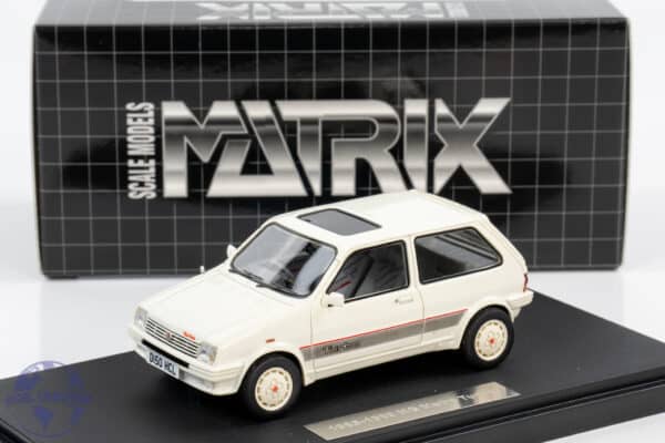 Matrix - 1:43 MG Metro Turbo 1985 White - Limited Edition Resin Model