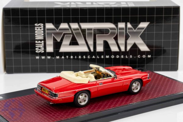 Matrix - 1:43 Jaguar XJS 4.0 Celebration Cabriolet 1995 Red - Limited Edition Resin Model