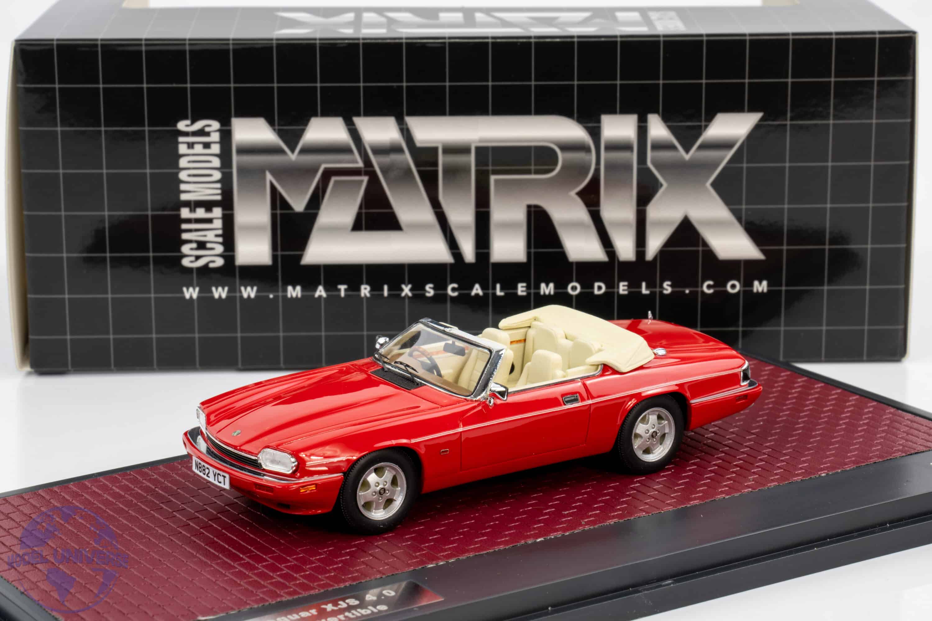 Matrix - 1:43 Jaguar XJS 4.0 Celebration Cabriolet 1995 Red - Limited Edition Resin Model