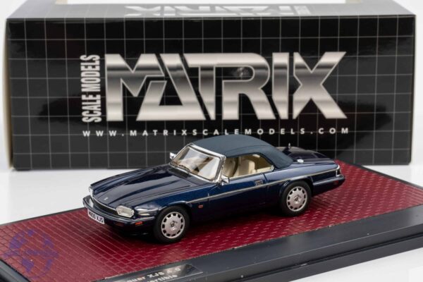 Matrix - 1:43 Jaguar XJS 4.0 Celebration Cabriolet 1995 Blue - Limited Edition Resin Model