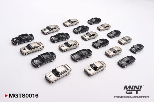 Alternative view of Mini GT 1:64 Mercedes-Benz 190E 1984 Nurburgring Race of Champions Set (MGTS0016) Limited Edition Diecast Model Set
