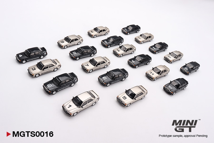 Mini GT 1:64 Mercedes-Benz 190E 1984 Nurburgring Race of Champions Set (MGTS0016) Limited Edition Diecast Model Set 2 Mini GT 1:64 Mercedes-Benz 190E 1984 Nurburgring Race of Champions Set (MGTS0016) Limited Edition Diecast Model Set - Image 2