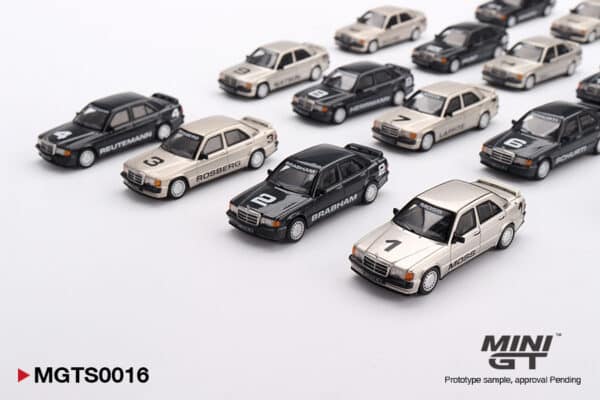 Mini GT 1:64 Mercedes-Benz 190E 1984 Nurburgring Race of Champions Set (MGTS0016) Limited Edition Diecast Model Set 7 Mini GT 1:64 Mercedes-Benz 190E 1984 Nurburgring Race of Champions Set (MGTS0016) Limited Edition Diecast Model Set