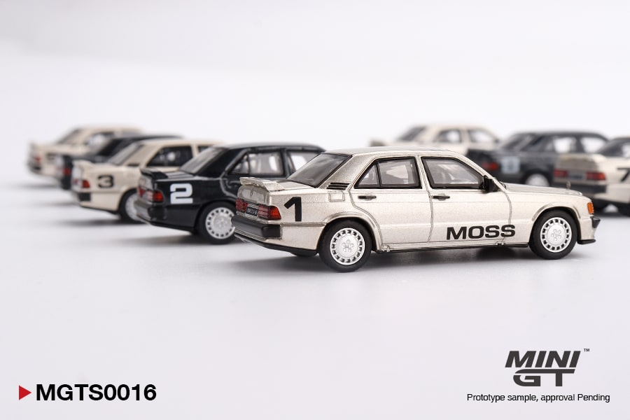 Mini GT 1:64 Mercedes-Benz 190E 1984 Nurburgring Race of Champions Set (MGTS0016) Limited Edition Diecast Model Set 4 Mini GT 1:64 Mercedes-Benz 190E 1984 Nurburgring Race of Champions Set (MGTS0016) Limited Edition Diecast Model Set - Image 4