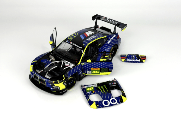 Minichamps 1:18 BMW M4 GT3 EVO Team WRT 1812KM Qatar 2025 V.Rossi, A.Al-Harthy, K.Van Der Linde (110252146) Diecast Model 19 Minichamps 1:18 BMW M4 GT3 EVO Team WRT 1812KM Qatar 2025 V.Rossi, A.Al-Harthy, K.Van Der Linde (110252146) Diecast Model