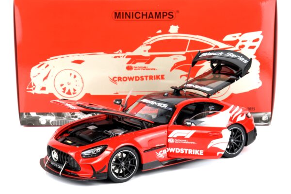 Minichamps 1:18 Mercedes-AMG GT Black Series F1 Safety Car CrowdStrike 2025 (110032091) Diecast Model