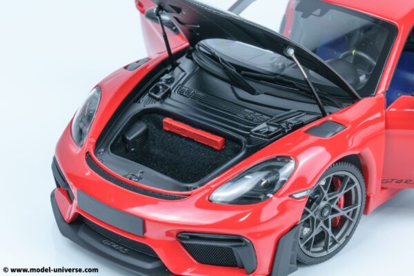 Minichamps - 1:18 Porsche Cayman GT4 RS Red w/Weissach Package 2024 - Diecast Model 23 Minichamps - 1:18 Porsche Cayman GT4 RS Red w/Weissach Package 2024 - Diecast Model