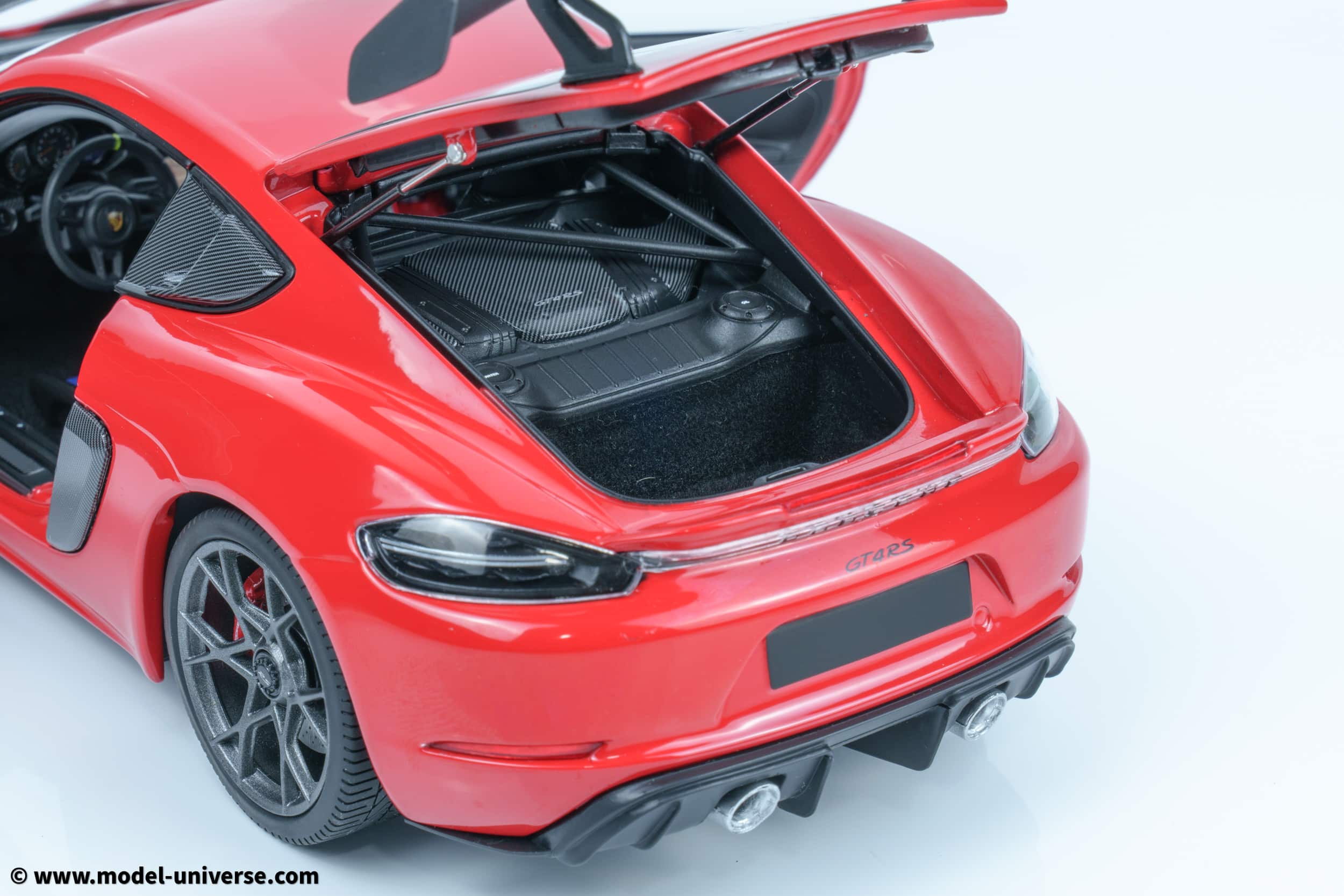 Minichamps - 1:18 Porsche Cayman GT4 RS Red w/Weissach Package 2024 - Diecast Model 8 Minichamps - 1:18 Porsche Cayman GT4 RS Red w/Weissach Package 2024 - Diecast Model