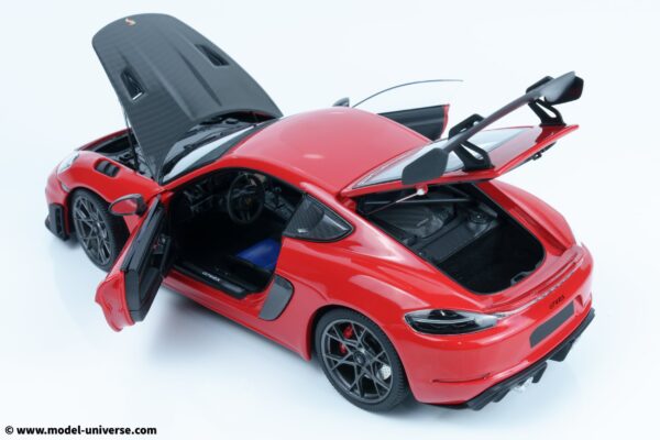 Minichamps - 1:18 Porsche Cayman GT4 RS Red w/Weissach Package 2024 - Diecast Model 22 Minichamps - 1:18 Porsche Cayman GT4 RS Red w/Weissach Package 2024 - Diecast Model