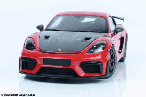 Minichamps - 1:18 Porsche Cayman GT4 RS Red w/Weissach Package 2024 - Diecast Model 27 Minichamps - 1:18 Porsche Cayman GT4 RS Red w/Weissach Package 2024 - Diecast Model