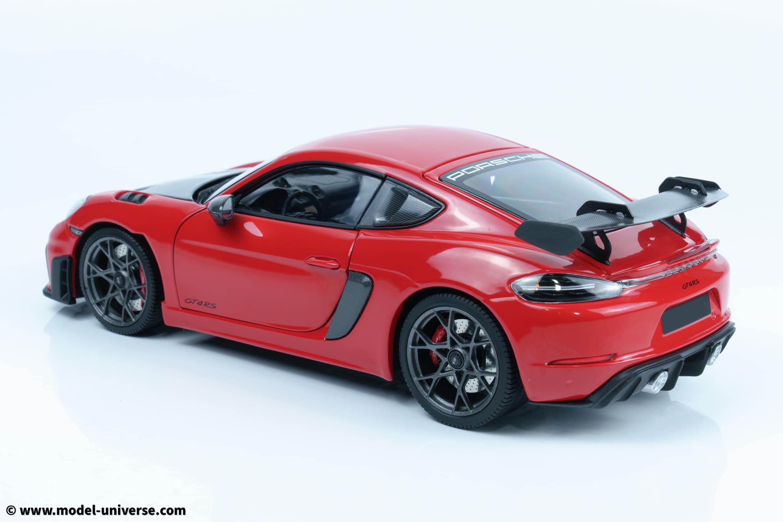 Minichamps - 1:18 Porsche Cayman GT4 RS Red w/Weissach Package 2024 - Diecast Model 15 Minichamps - 1:18 Porsche Cayman GT4 RS Red w/Weissach Package 2024 - Diecast Model