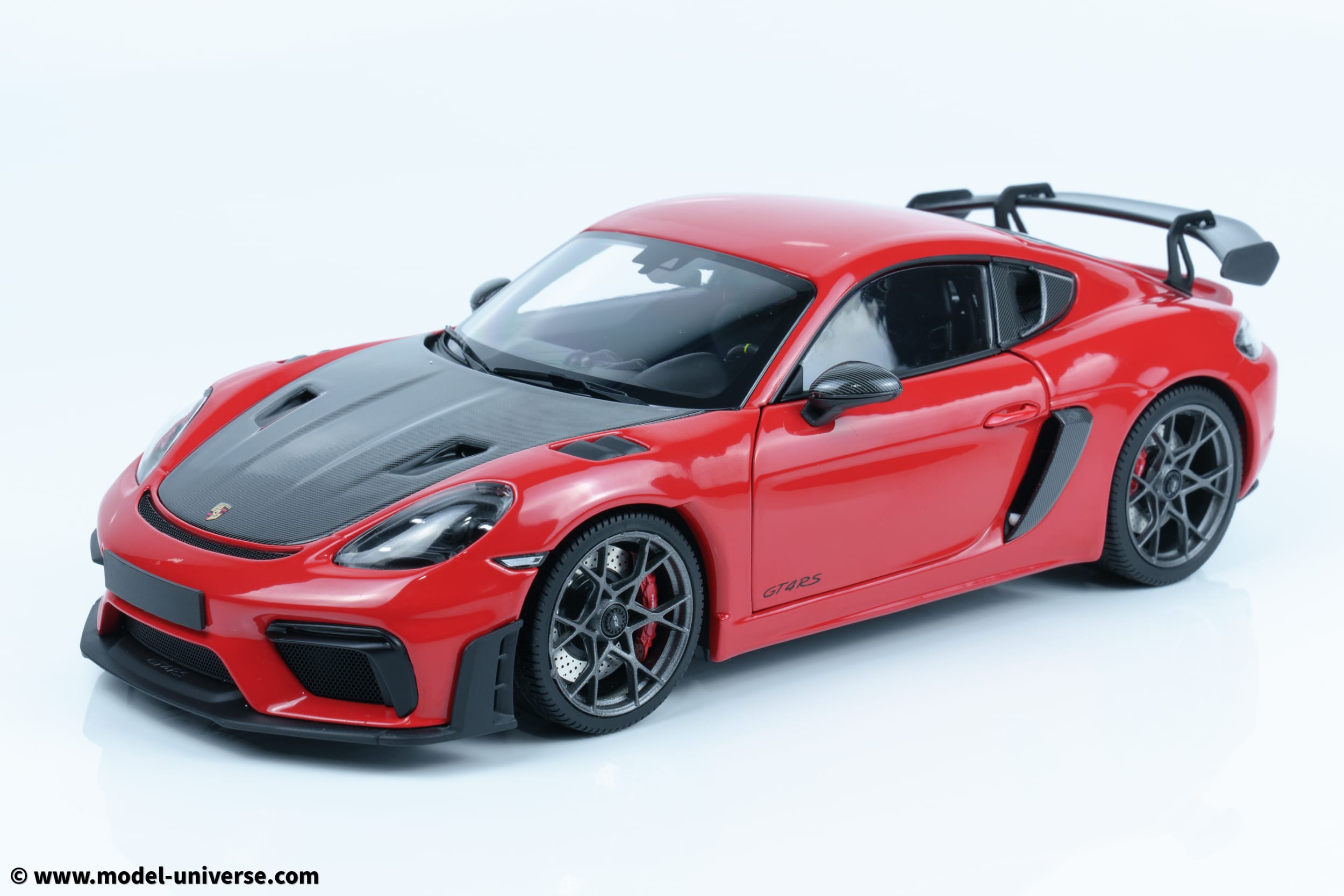 Minichamps - 1:18 Porsche Cayman GT4 RS Red w/Weissach Package 2024 - Diecast Model 14 Minichamps - 1:18 Porsche Cayman GT4 RS Red w/Weissach Package 2024 - Diecast Model