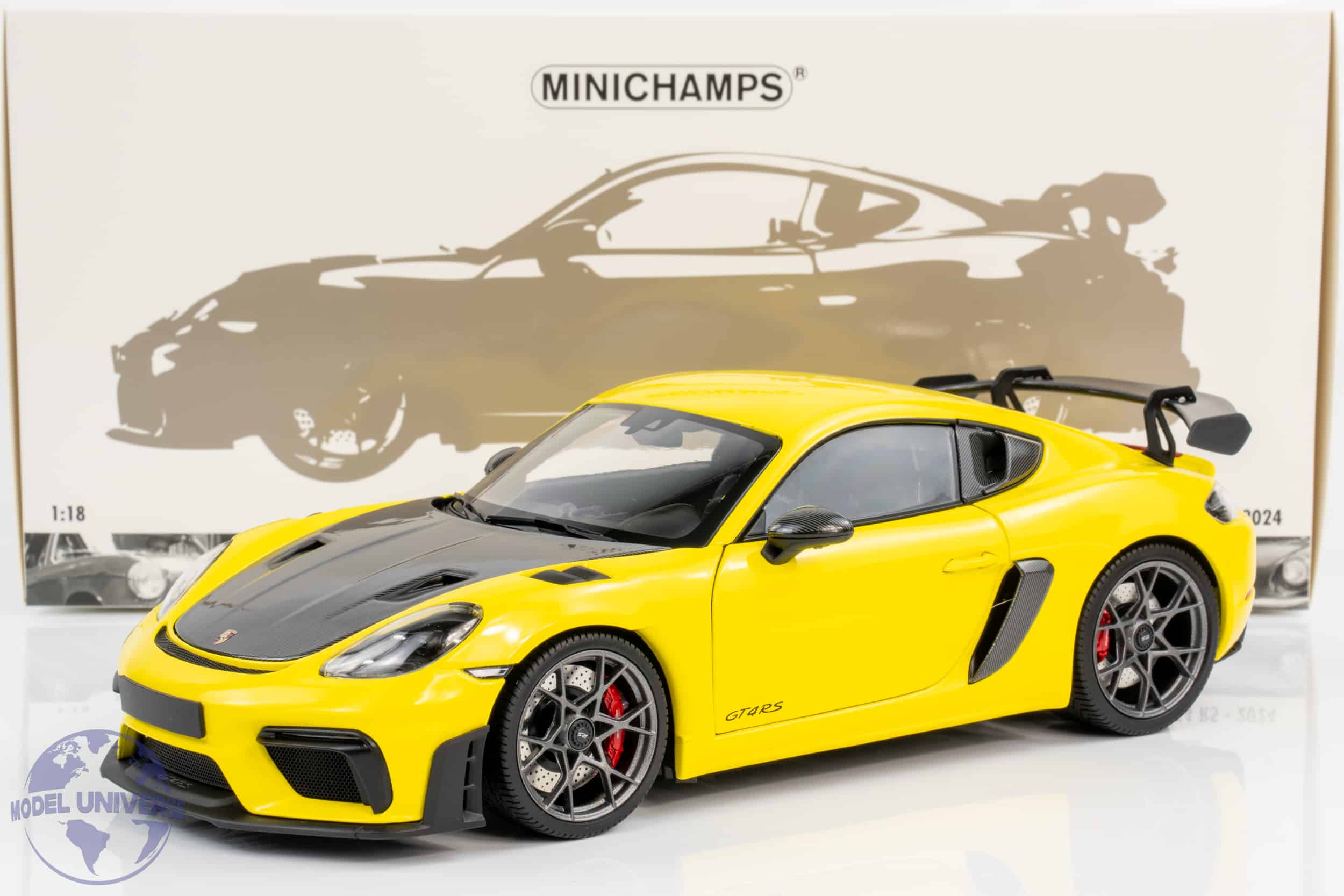 1/18 ポルシェ ケイマン GT4 RS ADAC チャンピオン 2024 1/18 Minichamps 2024 Porsche Cayman GT4 RS Weissach Package (Blue