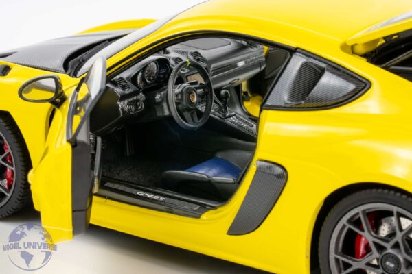 Minichamps - 1:18 Porsche Cayman GT4 RS Yellow w/Weissach Package 2024 - Diecast Model 17 Minichamps - 1:18 Porsche Cayman GT4 RS Yellow w/Weissach Package 2024 - Diecast Model