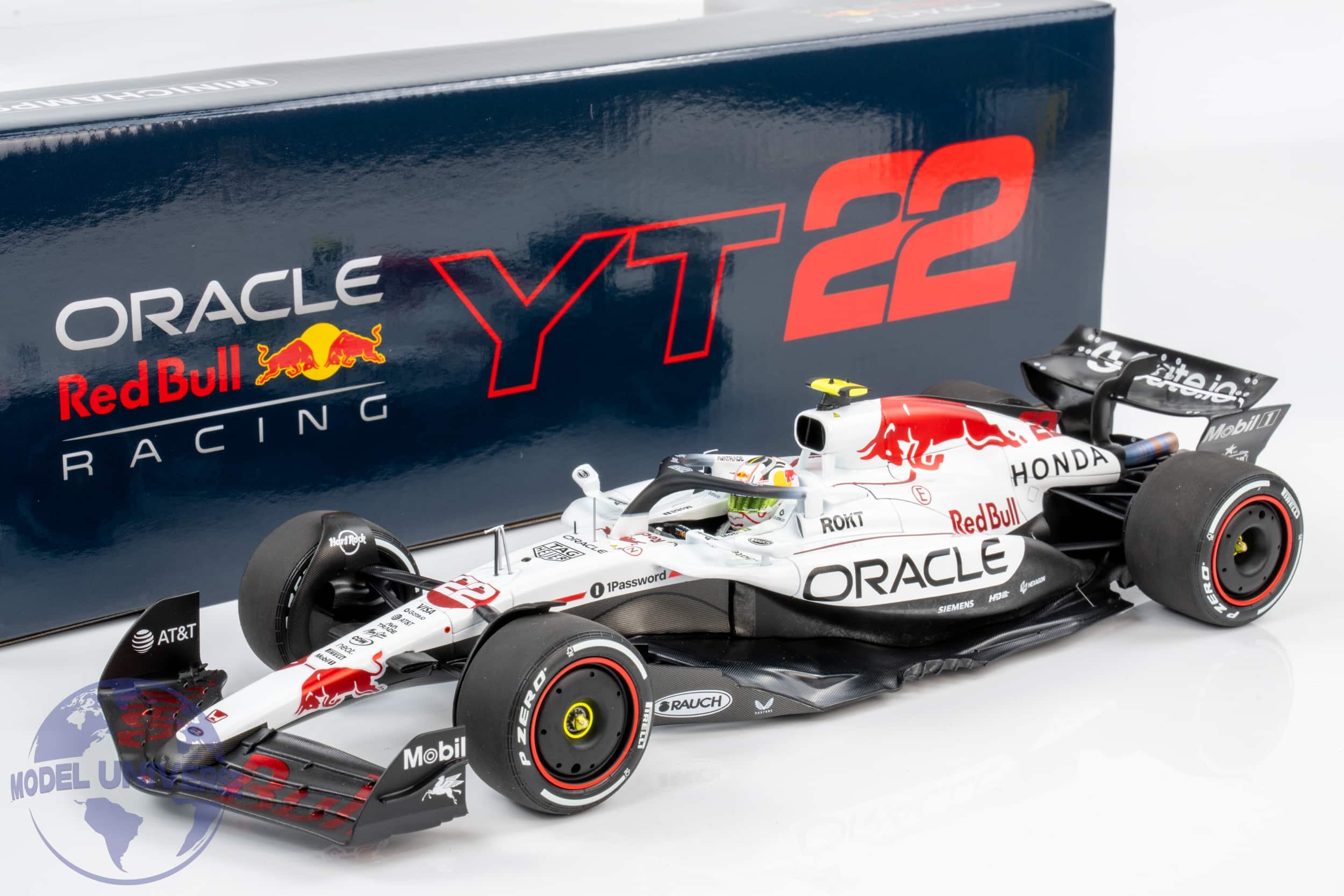 Minichamps - 1:18 Red Bull Racing RB21 No.22 Yuki Tsunoda - Japanese GP 2025 Special White Tribute Livery - Limited Edition Diecast Model