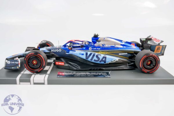 Minichamps - 1:18 Visa Cash App RB VCARB01 Daniel Ricciardo Last Race 2024 Singapore GP - Limited Edition Resin Model 19 Minichamps - 1:18 Visa Cash App RB VCARB01 Daniel Ricciardo Last Race 2024 Singapore GP - Limited Edition Resin Model