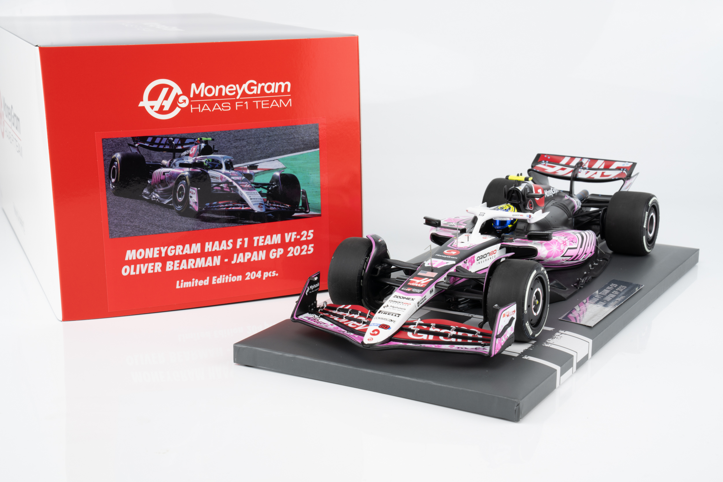 Minichamps 1:18 Haas F1 Team VF-25 No.87 Ollie Bearman Japanese GP 2025 (117250387) Limited Edition Resin Model 3 Minichamps 1:18 Haas F1 Team VF-25 No.87 Ollie Bearman Japanese GP 2025 (117250387) Limited Edition Resin Model - Image 3