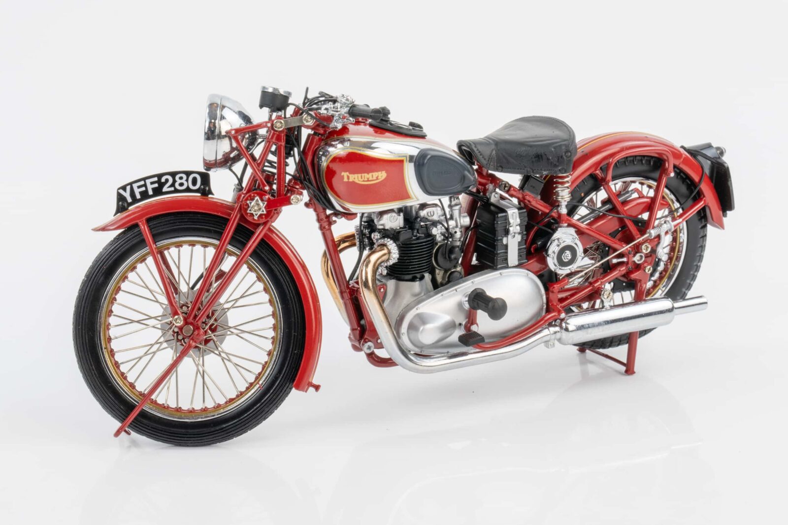 Minichamps - 1:12 Triumph Speed Twin (1939) Red - Diecast Model